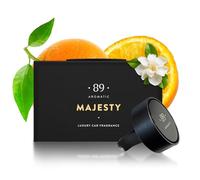 Aromatic • 89 • Désodorisant Voiture à Clip - Parfum Orange - Support Métallique Réutilisable avec Capsule - Élégant, Longue Durée, Idéal comme Cadeau