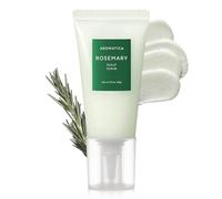 AROMATICA Gommage pour cuir chevelu au romarin 5,82 oz / 165 g, sans sulfate, sans silicone, végétalien, nettoyant du cuir chevelu avec des granules de sel, revigore et exfolie le cuir chevelu