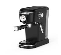 Aromatica Plus Machine à Café Expresso 3 en 1 Compatible Dosettes E.S.E, Capsules et Café Moulu | 15 Bars, Réservoir 1,2L, Mousseur à Lait Manuel pour Cappuccino, Noir