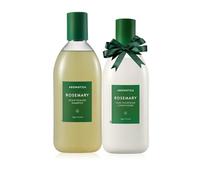 AROMATICA Shampoing et après-shampooing au romarin (02) Coffret cadeau 400 ml chacun - Produits de soins capillaires végétaliens à l'huile de romarin pour cuir chevelu sec et qui démange