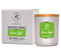 AROMATIKA trust the power of nature - Bougie Aromathérapie Pomme Verte - Cire de Soja - Bougie Luxe et Sensuelle - Idée Cadeau pour Fête/Anniversaire/Noël