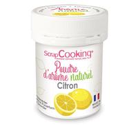 Arôme alimentaire naturel en poudre 15 g - citron Scrapcooking