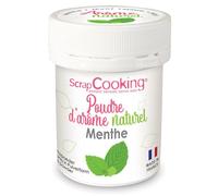 Arôme alimentaire naturel en poudre 15 g - Menthe Scrapcooking