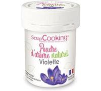 Arôme alimentaire naturel en poudre 15 g - violette - ScrapCooking G