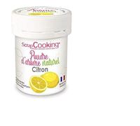 Arôme alimentaire naturel en poudre citron + paillettes dorées
