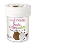 Arôme alimentaire naturel en poudre noix de coco + paillettes dorées