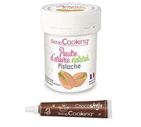 Arôme alimentaire naturel en poudre pistache + Stylo chocolat Scrapcooking