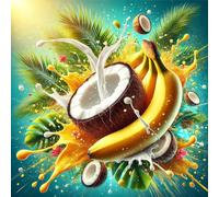 Arôme concentré Banane - Noix de coco - Vegan - Sasami - 100ml