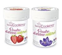 Arômes alimentaires naturels en poudre - fraise et violette - 2 x 15 g Multicolore G