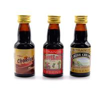 Arômes Chocolat Amande + Liqueur Café + Crème Irlandaise - Coffret 3 x 25ml - Essences Sans Alcool pour Liqueurs Maison