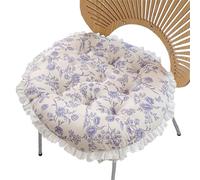 aromm Imprimé Floral Rond Chaise Assise Coussins Rembourrages pour Chaises de Salle Manger, Chaises de Patio, Fleur a7, 50 cm de Diamètre