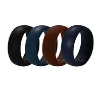 Aroncent Alliances en silicone pour hommes et femmes : ensemble de 4/5 pièces bagues de mariage en caoutchouc respirant bagues de fiançailles pour le sport entraînement fitness, 65(20.7), Silicone