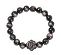 Aroncent Bracelet pour femme avec perles de pattes de chat : pierres de guérison naturelles - Bracelet de protection pour la chance, la richesse, l'équilibre émotionnel - Cadeau pour les amoureux des