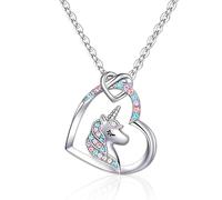 ARONRAVE Cadeau licorne pour fille, cadeau licorne, chaîne licorne, bijoux pour fille, bijoux licorne, cadeau d'anniversaire, cadeau pour la rentrée des classes