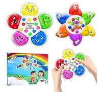 ARONRAVE Lot de 2 jouets sensoriels, anti-stress, pour autisme, anti-stress, à presser et à pétrir, pour le TDAH et l'autisme (fleur)