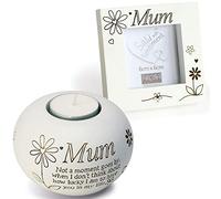 Arora Bougie Chauffe-Plat et Cadre Photo Motif Maman Multicolore Taille Unique