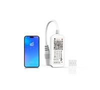 Arote Contrôleur LED RGBW Wifi pour bande LED/bande LED RGBW Bande LED, variateur/télécommande de travail avec système Android et iOS 16 millions de couleurs, DIY