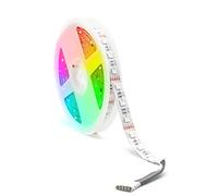 Arotelicht 12V Ruban LED Flexible 5M 5050SMD RGB+Blanc Chaud Bande Lumineuse Bande RGBWW IP20 Interieur Décoration et Eclairage pour Noël, TV, Bar