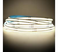 Arotelicht 5m Bande LED COB 12V Blanc neutre 4000K bande lumière LED COB Ruban led Dimmable Haute Densité Lumière 320LEDs/m IP20 sans adaptateur pour Chambre Cuisine Maison Décoration Intérieure