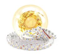 Arotelicht Bande LED 5m 12V Blanc chaud 5050SMD, Ruban LED 3000K sans adaptateurs Ruban guirlande IP20 300LED auto-adhésives Ruban adhésif DIY dimmable pour la décoration intérieure