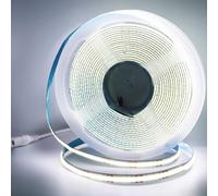 Arotelicht Bande LED COB 10m Blanc froid 6000K 24V LED COB (sans alimentation), Ruban led Dimmable Haute Densité Lumière 320LEDs/m IP20 pour Chambre Cuisine Maison Décoration Intérieure