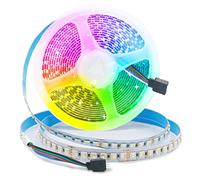 Arotelicht Bande LED RGBW 24V 120LEDs/M LED Ruban Super Lumineux 5050SMD RGB+Blanc Chaud(2700K-3000K) 4 Couleurs en 1 Bande LED Adhésive IP20 Non Etanche Bande Lumineuse Pour Décorations Intérieures