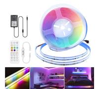 Arotelicht FCOB Bande LED RGBIC 24V COB 3M Kit Bluetooth Ruban LED flexible densité SPI WS2811 576 LED/m IP20 Bande lumineuse LED à couleur changeante Décoration DIY avec contrôleur et alimentation