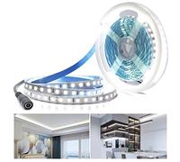 Arotelicht LED Bande Flexible 24V LED Strip 5M Blanc Froid 6000K Ruban LED SMD2835 600LEDs Intérieur Décoration d'éclairage pour cuisine chambre à coucher IP20 non étanche