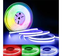 Arotelicht Ruban LED COB RGB 12V 5m Bande LED 810LEDs/m sans alimentation | Auto-adhésif, découpable, Flexible, Dimmable, IP20 pour TV Rétro-éclairage Chambre Cuisine Décoration Intérieure