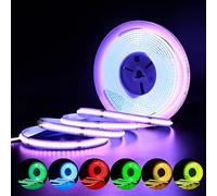 Arotelicht Ruban LED COB RGB 24V 5m Bande LED 576LEDs/m sans alimentation | Flexible, Déformable, Dimmable, Découpable, auto-adhésif, IP20 pour TV Rétro-éclairage Chambre Cuisine Décoration Intérieure
