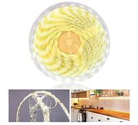 Arotelicht Seule 12V Ruban LED flexible 5M 300LEDs SMD5050 Blanc Blanc Naturel 4000K IP65 Etanche pour Meuble, Escalier, Chambre, Cuisine Bande LED Autocollant