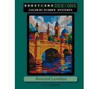 Around London Color by Number Book - Premium paper