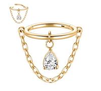 AROWRO Piercing orbital en acier chirurgical 316L pour cartilage, hélix, cartilage, lobe d'oreille, piercing orbital pour homme et femme