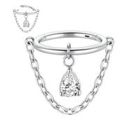 AROWRO Piercing orbital en acier chirurgical 316L pour cartilage, hélix, cartilage, oreille, pour homme et femme