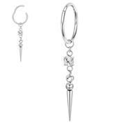 AROWRO Piercing orbital en acier chirurgical 316L pour cartilage, hélix, cartilage, oreille, pour homme et femme