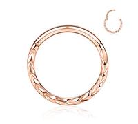AROWRO Piercing septum en acier inoxydable 16 G pour daith Rook, tragus, hélix, cartilage, septum, bijoux en forme de serpent, pyramide, flèche, étoile