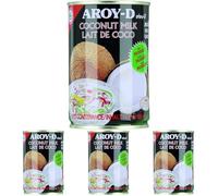 AROY-D Lait de Coco pour Dessert 400 ml (Lot de 4)