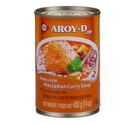 Aroy-D Soupe de Curry Rouge, de Curry Massaman, de Tom Yum 400g/Boite - Livraison Gratuite France (2 boites, Curry massaman)