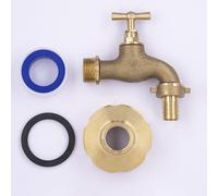 AROZ Kit cuve 1000l raccord laiton s60-femelle 3/4'' + robinet clapet mâle 3/4