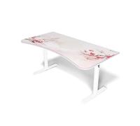 Arozzi Arena Bureau Gamer Large Sakura | 160x82 cm, réglable en hauteur, tapis de souris microfibre, gestion des câbles, pieds en acier robustes