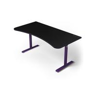 Bureau Gamer Arozzi Arena Large - 160x82 cm - Bureau Gaming à Hauteur Réglable avec Rangement pour Câbles et Support Triple Écran - Tapis de Souris Lavable Intégral - Violet