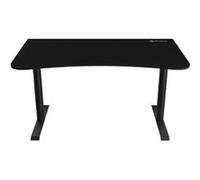 Arozzi Bureau gamer Arena Medium – 140x76 cm, support double écran – Noir intense