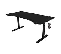 Arozzi - Bureau gaming ergonomique motorisé - Arozzi Arena Moto - tapis sur toute la surface - noir metal
