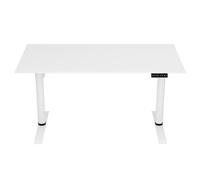 Bureau Gamer Arozzi Arena Nordico - 140x70 cm Bureau Gaming Électrique Réglable avec Rangement pour Câbles, Double Panier, Plateau Séparé et Compatible Bras Écran - Blanc
