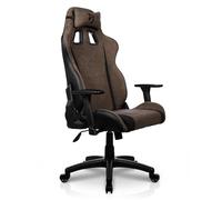 Arozzi Fauteuil Gaming Avanti – Ergonomique tissu doux, réglable, coussin tête – Marron