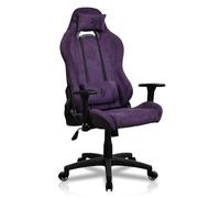 Arozzi Chaise Gaming Ergonomique Torretta - Chaise de Bureau en Tissu Doux, Dossier Réglable avec Oreiller Cervical et Lombaire - Design Suédois, Setup Bureau Professionnel, Violet