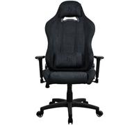 Arozzi Chaise gaming Torretta TrèsDoux™ – Tissu doux, dossier réglable – Noir pur