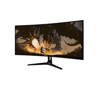 Arozzi Écran PC Gamer Nova 34” Incurvé VA 165Hz - Écran Gaming Ultra Large QHD 1440p - Adaptive Sync, HDR10, sans Scintillement - Couleurs 90% sRGB - Compatible PC et Console - Noir