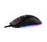 Arozzi Favo Souris de Jeu RVB Ultra légère Personnalisable avec capteur Pixart 3389 et commutateurs Omron 20 m Noir
