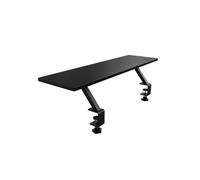Arozzi Rehausseur de Bureau Petit - Support Moniteur pour Double Écran, Étagère de Rangement Supplémentaire, Cadre en Acier Robuste, Organisateur d'Espace de Travail pour Gaming et Bureau - Noir
